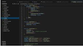Countdown Timer | Web development Project | @Technohacksedutech | Batch - 48