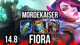 MORDEKAISER vs FIORA (TOP) | 6 solo kills, 13/3/11, Godlike | BR Diamond | 14.8