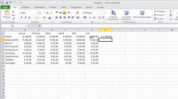 100 Excel 2010 Funktionen - Die Funktion SUMME