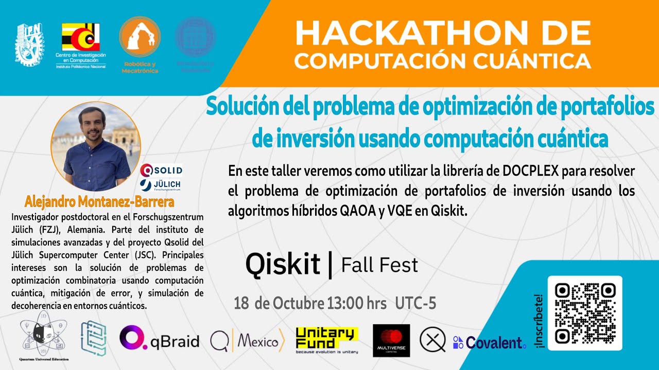 Qiskit FallFest CIC-IPN Mexico 2022- Solución del problema de optimización de portafolios usando QC