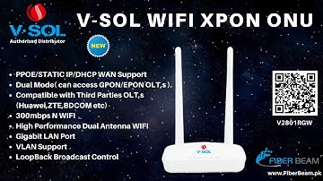 VSOL V2801RGW WIFI ROUTER xPON DUAL MODE ONU