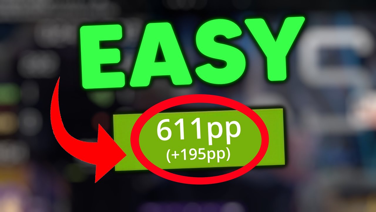 HOW TO GET 600PP IN OSU!... (EASY)