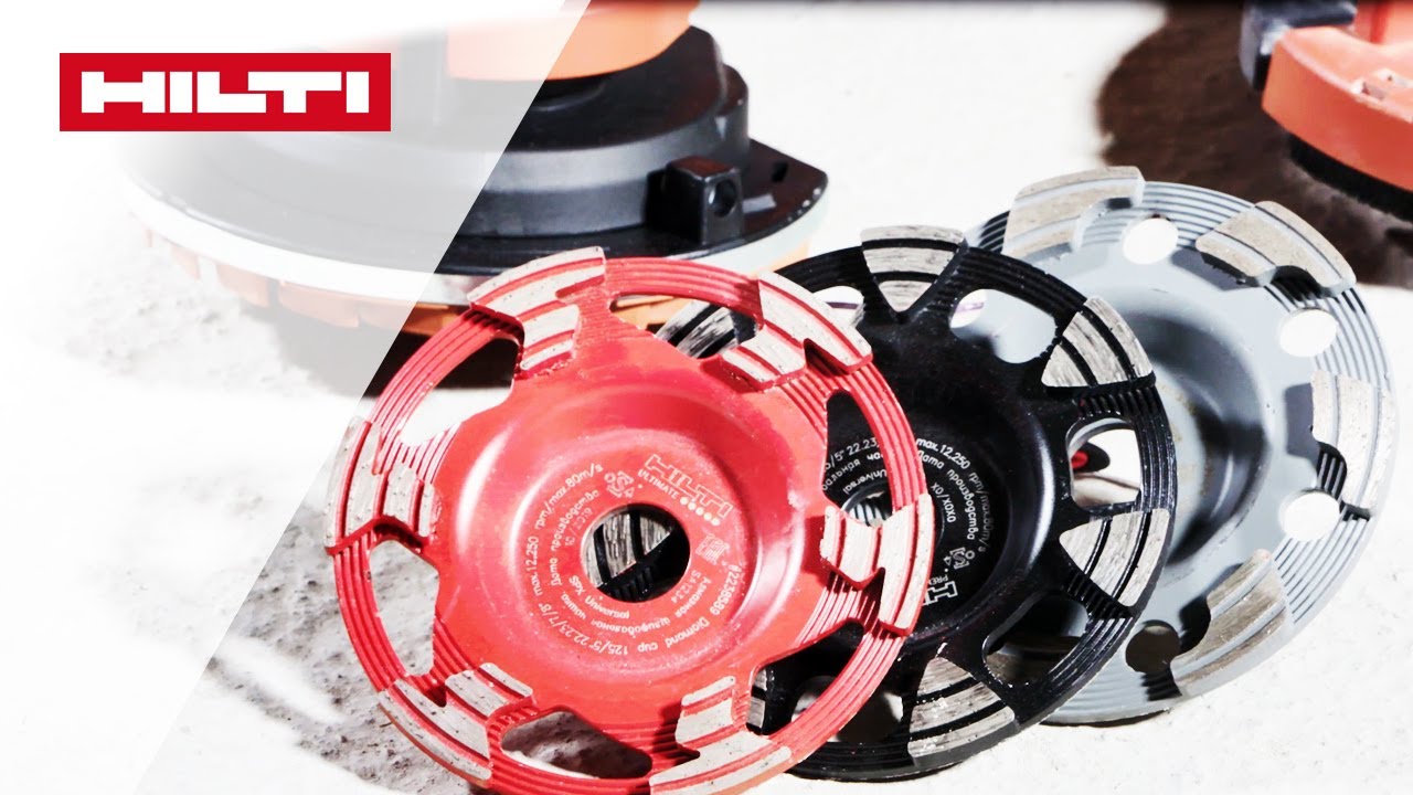 Hilti Diamant-Topfscheibe 125mm / 150mm für Estrich, Beton, Epoxid, Lacke usw Hilti Diamant-Topfscheibe 125mm / 150mm für Estrich, Beton, Epoxid, Lacke usw