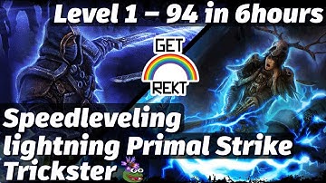 [HC] Grim Dawn Speedleveling - Trickster, lightning Primal Strike - Level 1 to 94 in 6 hours