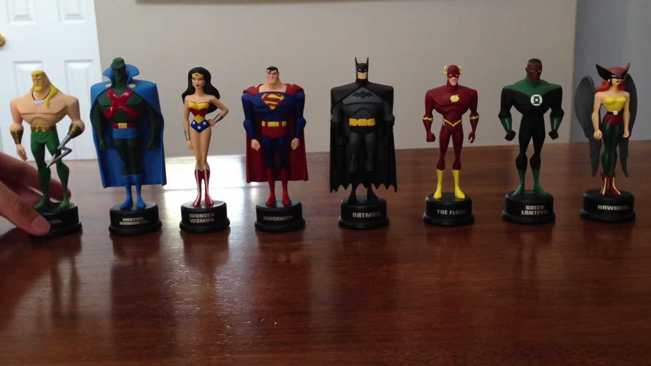 Complete Set of Justice League Mini Maquette Statues by DC Direct YouTube