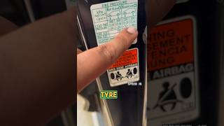 How To Know Recommend Tyre Pressure Of Your Car