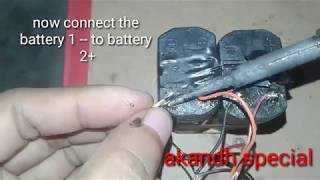How to make|| 2ss Rechargeable Battery|| pack||HOW TO MAKE A 8VOLT BATTERY PACK