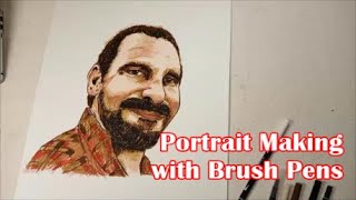 Portrait with Brush Pens (ASMR soft spoken male voice) screenshot 2