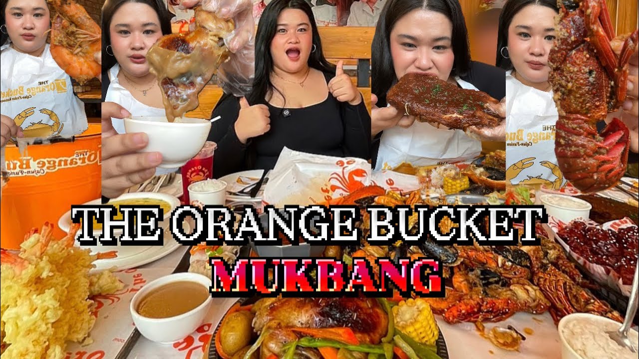 SEAFOOD MUKBANG | THE ORANGE BUCKET🦀