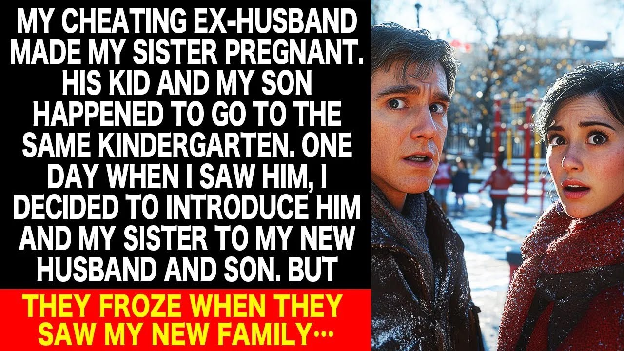 My cheating ex-husband & my sister were shocked when they met my son and new husband because…