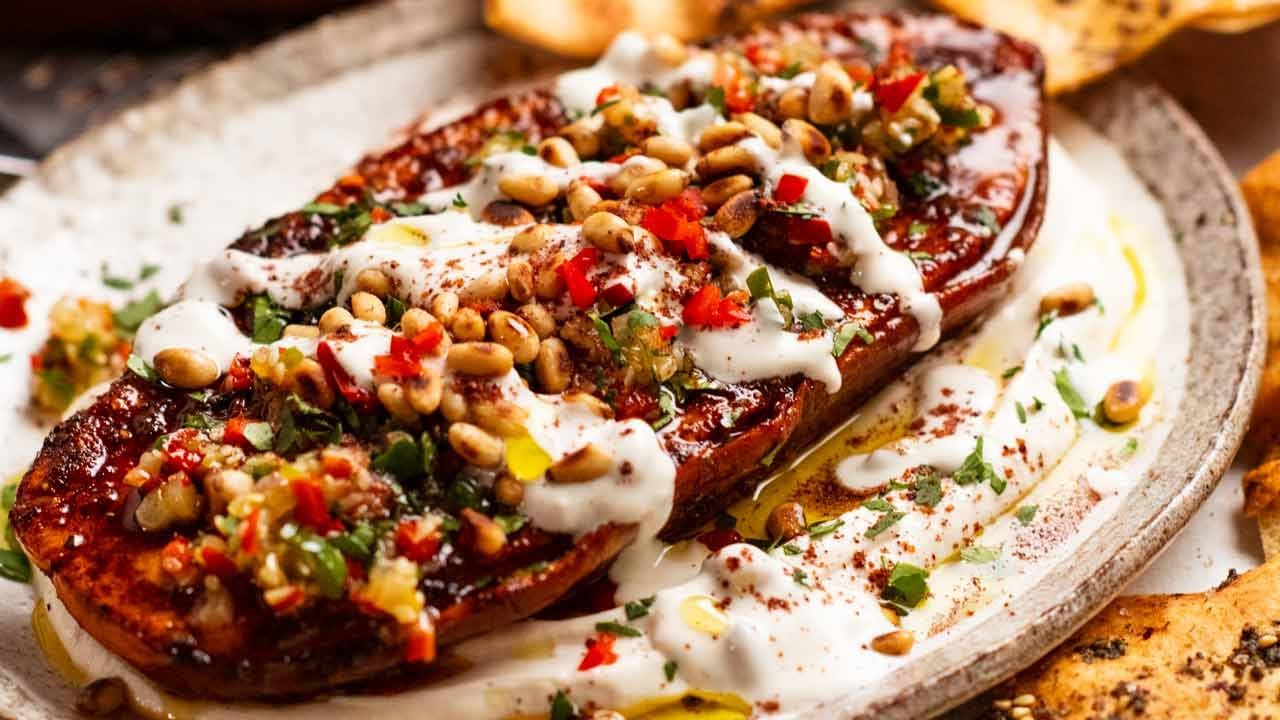 Sweet Potato Steaks - now THIS is what I call a meatless meal!!