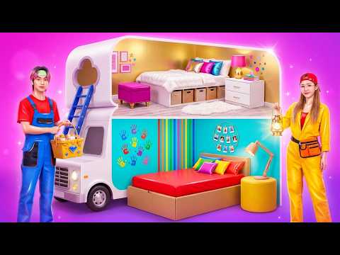 CHEAP vs EXPENSIVE Room Makeover Hacks!
