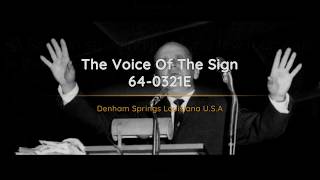 64-0321E The Voice Of The Sign | William Branham