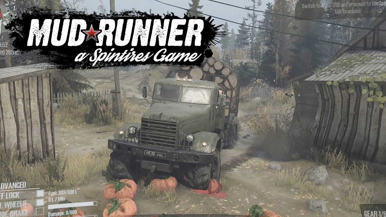 Spintires - Mud Runner | Repair & Refuel + Pumpkin