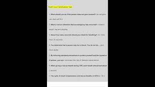 Red Cross Certification Test Exam 2024 Questions and Answers 2024 2025 Verified Answers