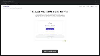 How to Convert WRL to DAE in Seconds (Free & No Quality Loss)