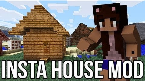 Minecraft: Insta House Mod 1.6.4 (Instant Houses in Minecraft) | Mod Showcase