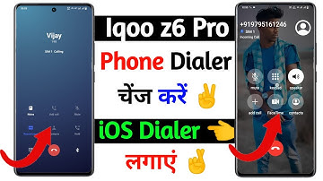 iqoo z6 pro iOS dialer kaise lagaye | how to change phone dialer on iqoo z6 pro