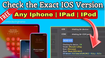 How to Check the Exact iOS Version on Disabled/Passcode iPhone/iPad /iPod (ALL MODELS AND ALL IOS)