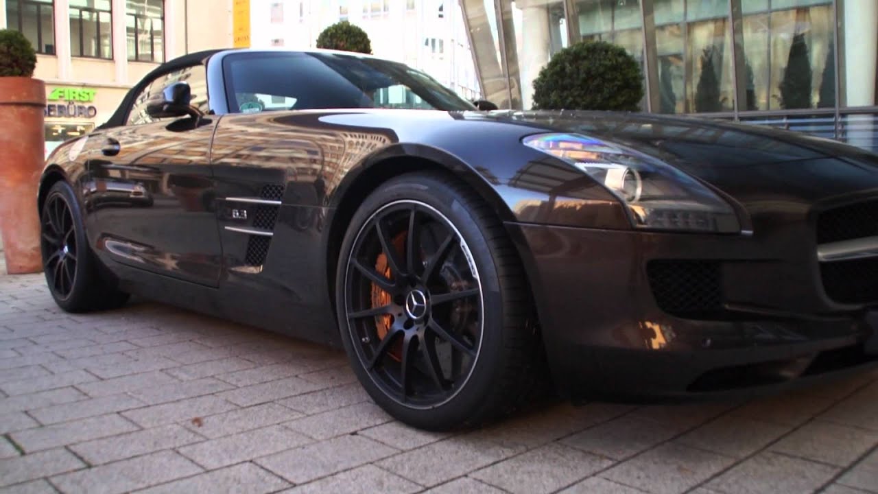 brown-black-mercedes-sls-roadster-in-hamburg-youtube