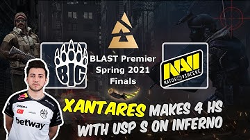 BIG vs NAVI: XANTARES makes 4 HS with USP S on Inferno, BLAST Premier Spring Final