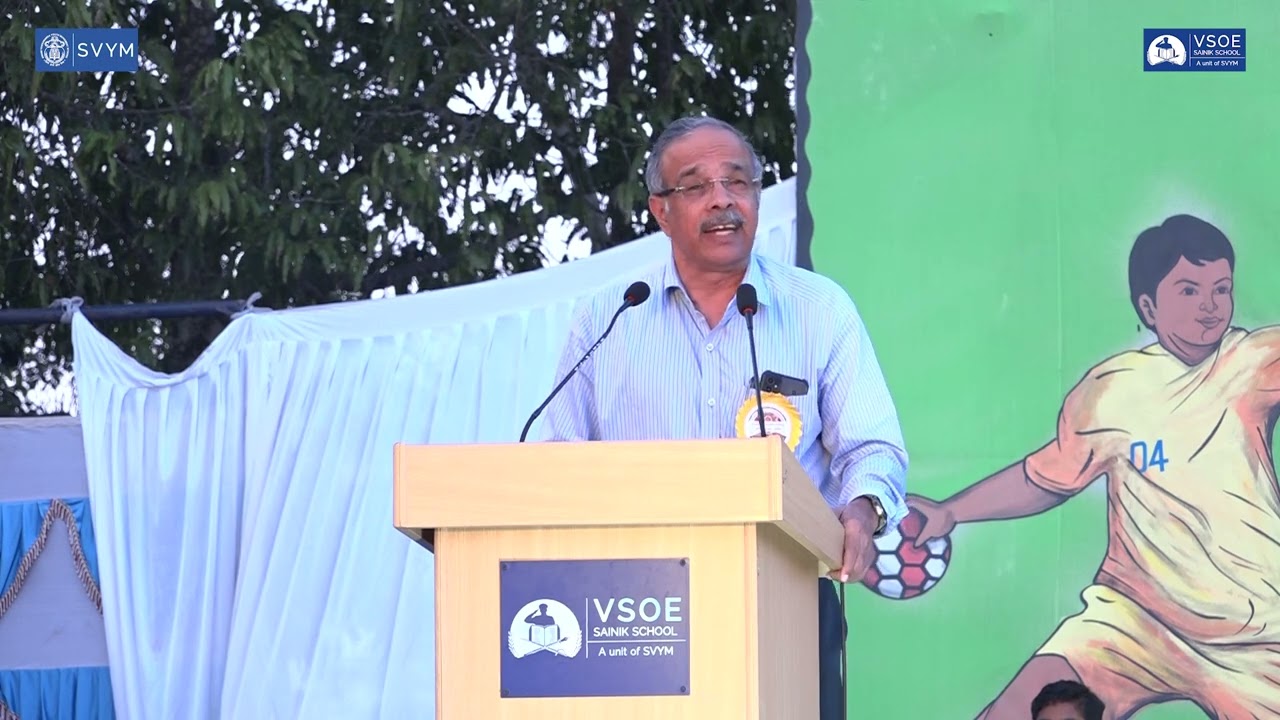 Dr (Lt Col) Prasad S N Speech - VSOE Sainik School - Annual Day 2025