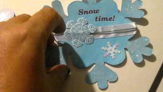 Mitten Shaped Card And Snowflake Thingie. lol.AVI