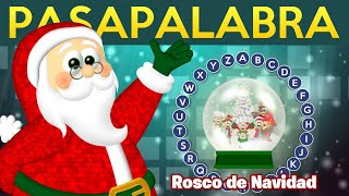 JUEGO DE PASAPALABRA FAMILIAR 🍩 ¡Rosco de Navidad! 🎅🎄 PASAPALABRA PARA NIÑOS 🧠