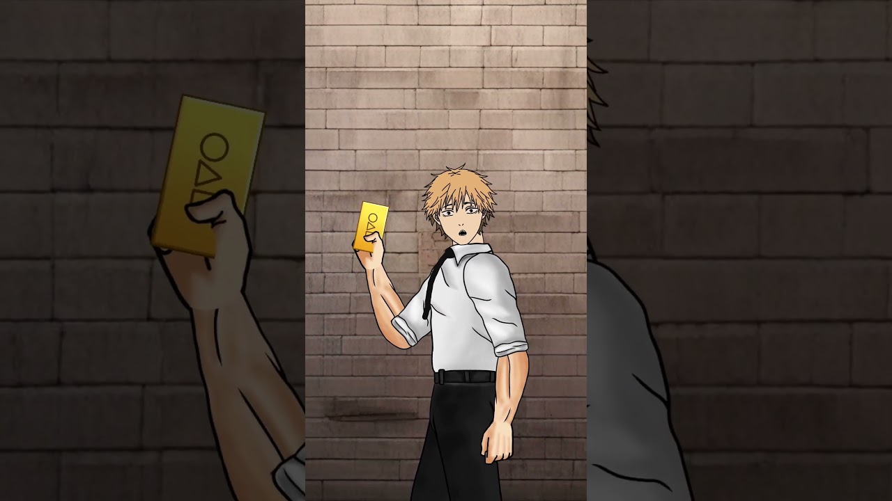 Chainsaw Man Denji Got Squid game Money Animation