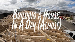 Almost Framing A House In A Day // Frame Carpentry Australia