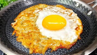 Only 2 ingredients! Quick recipe in 5 minutes. 😋 Creative recipe eggs and potatoes❗