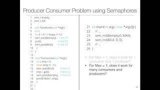 Famous Lecture 24: Semaphores + Deadlock Profile