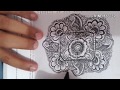 Beautiful and simple doodle made easyzentangle art for beginnerseasy mandala