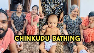 chinkudunde bathing video 🧼🥰/diyafavas_official😍/couple vlog💏