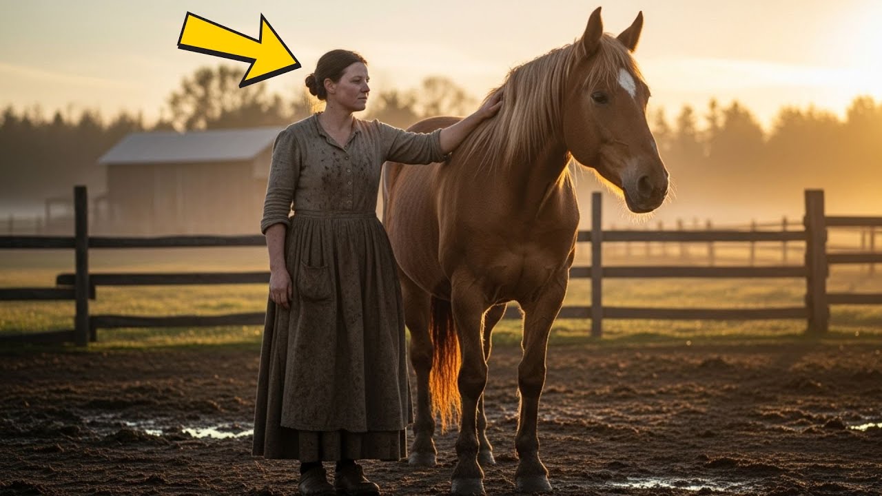 JOVEN HEREDA HACIENDA OLVIDADA Y YEGUA PREÑADA — EL POTRO NACIDO ESCONDÍA ALGO DE VALOR INCALCULABLE