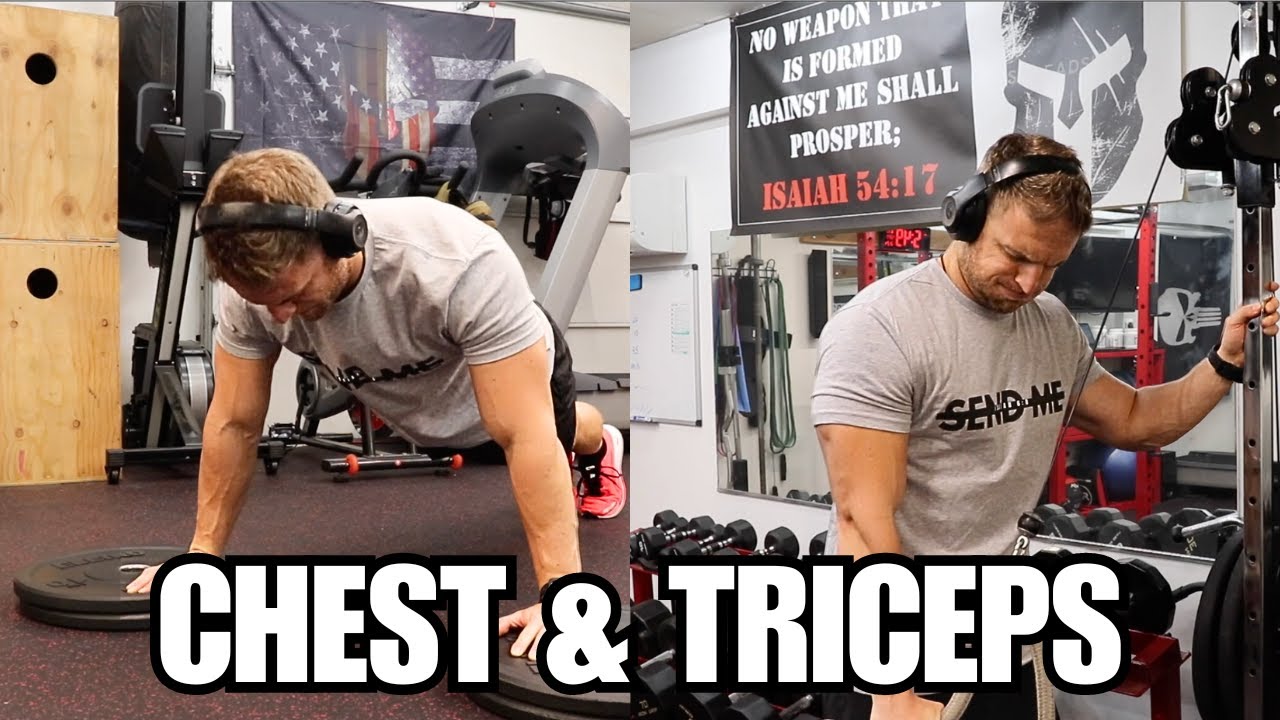 THE PERFECT CHEST & TRICEPS WORKOUT | GARAGE GYM | - YouTube
