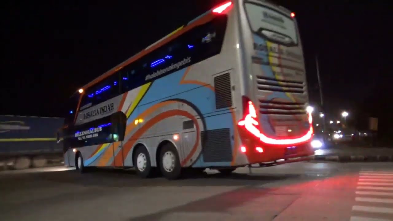 Hunting Bus Malam di EXIT TOL Kaliwungu Saat Menuju Terminal Mangkang Semarang