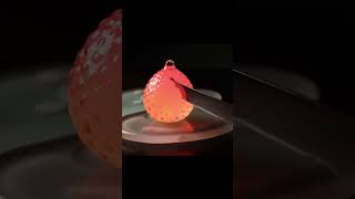 glowing cut #ai #asmr #glass #asmrsounds #asmrvideo #satisfying #apple