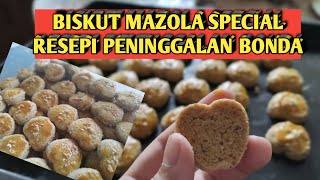 CARA MEMBUAT BISKUT MAZOLA 4  BAHAN. MUDAH, RANGUP, SEDAP. RESEPI BONDA