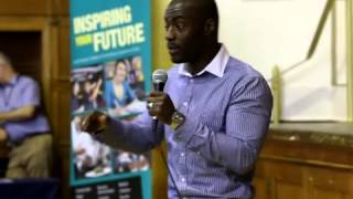 Apprentice winner Tim Campbell MBE at Waltham Forest careers fair