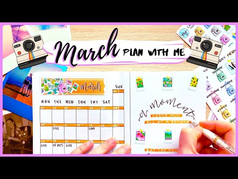 PLAN WITH ME || March 2020 Bullet Journal Setup