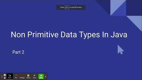 Non Primitive Data Types Part 2 (Lesson #2)