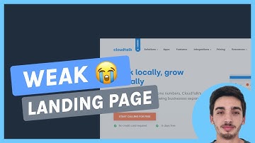 SaaS Landing Page Teardown: CloudTalk - A Weak Landing Page!