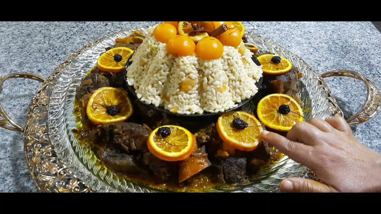 اللحم بعصير البرتقال من ألذ أطباق الضيافة على طريقة الدار الكبيرة