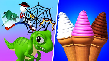 Monster Catch Run | Ice Cream Rush - Gameplay Walkthrough Max Levels (Part 1)