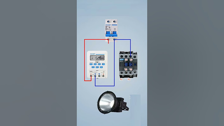 How to Control a Floodlight with a Time Switch and Contactor #floodlight #externallight