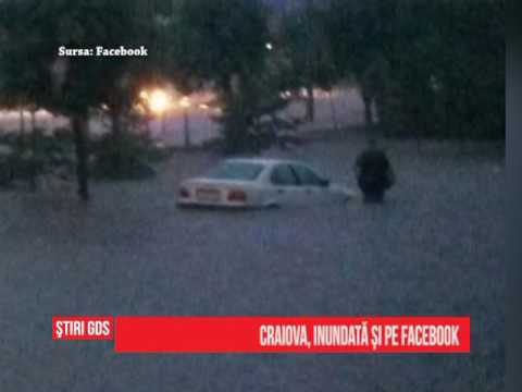 Craiova, inundată şi pe Facebook