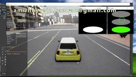 Reaction to traffic lights in Carla simulator.