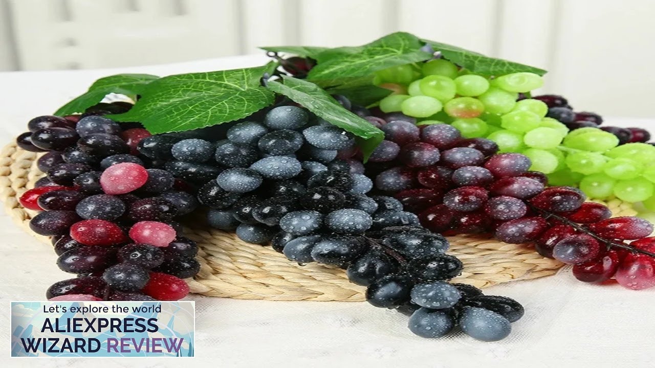 Artificial Fruit Grape Simulated Grape Bunches Lifelike Fake Fruits Plastic Fake Fruit Review