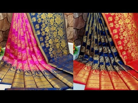 beautiful nylon silk saree /